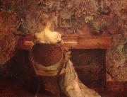 Thomas Dewing The Spinet USA oil painting artist
